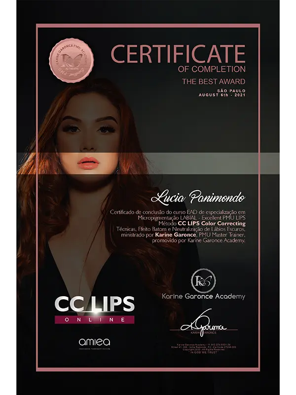 Certificato CC LIPS - Lucia Panimondo 2021