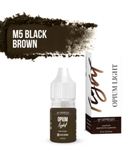 Pigmento per sopracciglia | Black Brown Mineral Opium Light