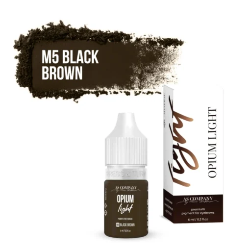 Pigmento per sopracciglia | Black Brown Mineral Opium Light